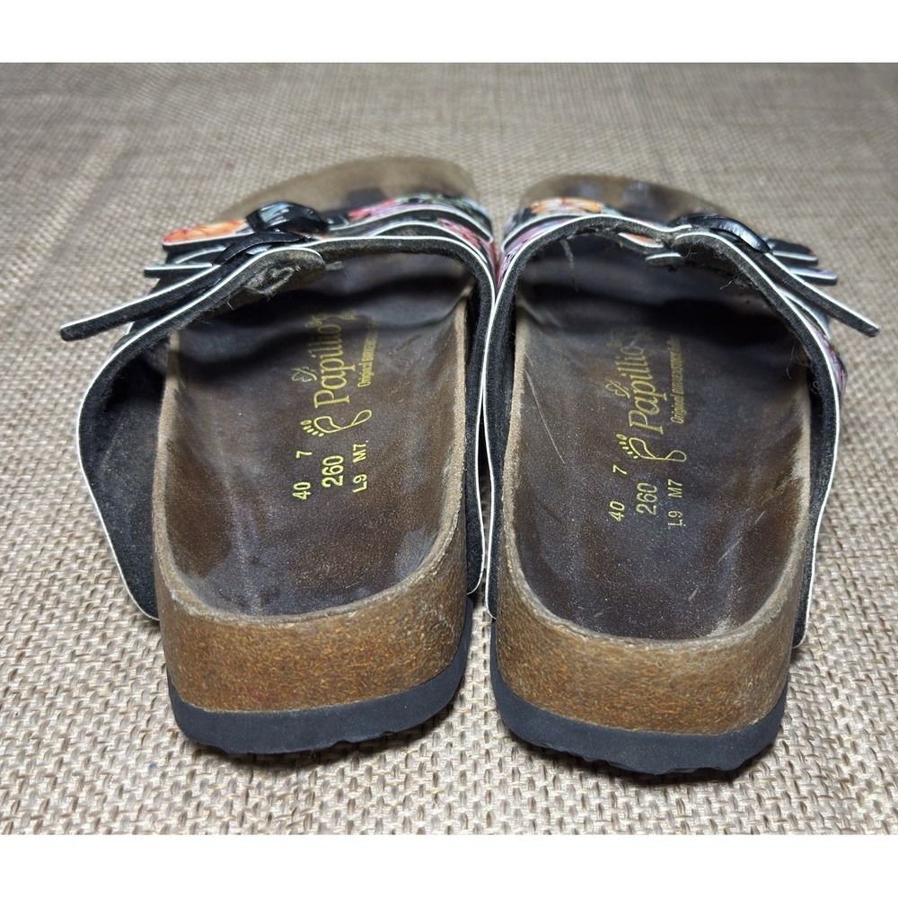 Birkenstock Papillio Florida Sandals Womens 9 Floral Multicolor 3 Strap - Picture 10 of 16